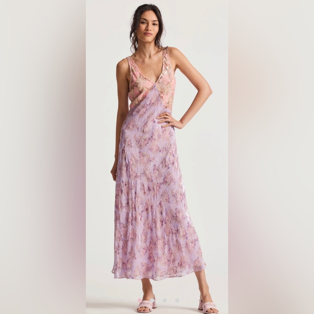 LoveShackFancy Iliana slip maxi dress size xs